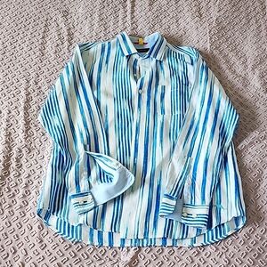 Tommy Bahama linen long sleeve shirt. Dry cleaned
